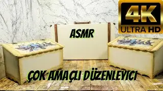 ASMR Dekoratif Çok Amaçlı Düzenleyici Nasıl Yapılır ? Bavul | Wooden box