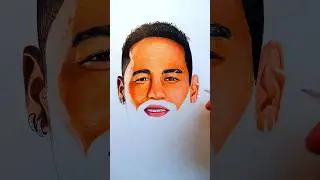 Neymar Drawing Process #cristianoronaldo #neymar #haaland #messi #mbbape