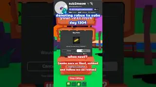 Donating 100 ROBUX to a sub💯Day 1304💰#shorts #trending #viral #tiktok #roblox #plsdonate #fyp