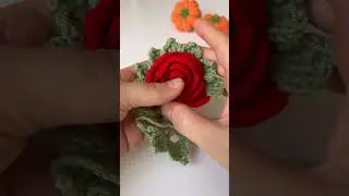 Örgü Gül Yapımı Kanalımda 🌹Easy Crochet Rose Flower Pattern For Beginners