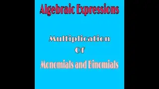 Algebraic Expressions। Multiplication of Monomials and Binomials। Class 8th