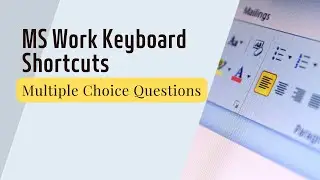 Master Microsoft Word: Essential Keyboard Shortcuts For Exams And Interviews