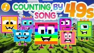 Counting by 49s Song | Numberblocks Minecraft  | Math Song for Kids