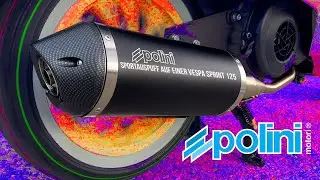 Vespa Sprint 125 mit Polini Sportauspuff - Optik und Sound