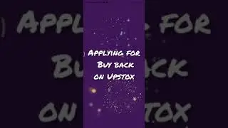 applying for buy back  of share in upstox