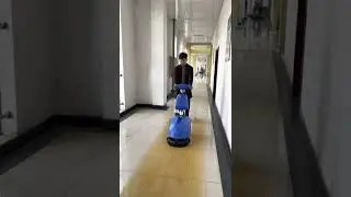 rotary floor scrubber