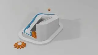 HD Particle fluid simulation - 31 [blender]