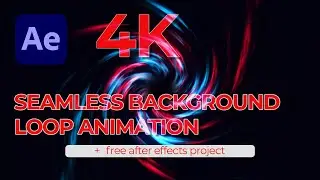 4K | Seamless | Black Hole Vortex | Background | Loop Animation