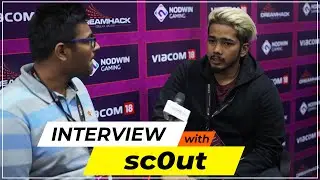 Interview with PUBG Mobile star ScoutOP | Fnatic India | Tanmay Singh | DreamHack Delhi 2019