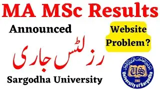 MA MSc Results Update Sargodha University - UOS MA MSc Results Upload DMC 2022 Result UOS