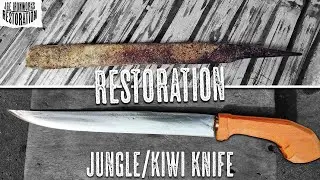 Jungle/Kiwi Knife Restoration  Philippines #knife #bolo #restoration #rusty #kukriknife