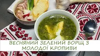 НЕЙМОВІРНО СМАЧНИЙ ВЕСНЯНИЙ ЗЕЛЕНИЙ БОРЩ З МОЛОДОЇ КРОПИВИ