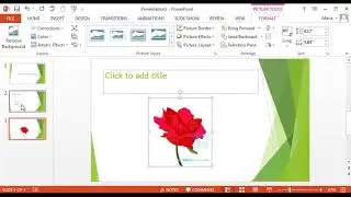 Inserting a picture in powerpoint