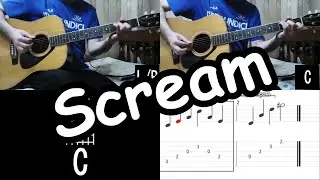 Dreamcatcher - Scream - Acoustic Guitar Cover Tutorial (드림캐쳐)