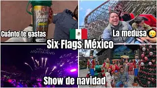 Un día con nosotros en SIX FLAGS MÉXICO 🇲🇽 CHRISTMAS IN THE PARK/ vlog/