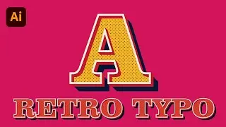 How To Create Retro Text with Adobe Illustrator Tutorial | Ahoo
