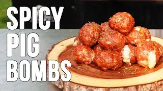 An Amazing Pit Boss Tailgate Appetizer - Spicy Pig Bombs! On the Pit Boss Savannah Onyx