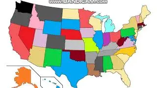 Stack the States 2 Player Color Map
