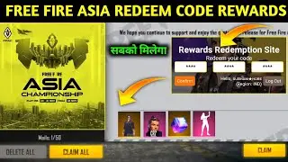 FFIC REDEEM CODE | ASIA CHAMPIONSHIP REDEEM CODE | FREE FIRE 19 OCTOBER REDEEM CODE