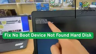 Fix100%Hard Disk - No Boot Device Not Found Hard Disk