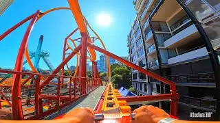 The Big Dipper | Hot Racer Single Rail Launch Coaster | Luna Park Sydney 2022