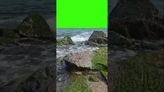 ✅ Green Screen Ocean Waves Sea SPLASH Background Water Video Effect FREE Download #greenscreenbits