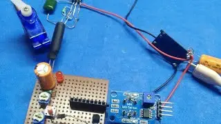 servo motor control using MQ6 gas sensor || without Arduino