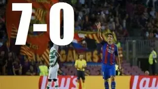 Barcellona vs Celtic 7:0 Champions League group stage 16/17