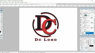 Dc Logo design || photo shop 7.0 ma banaya dc logo ||