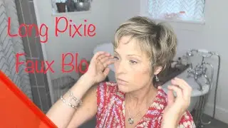 Long Pixie Style with a Thermal Brush (Calista FauxBlo) #pixiehaircut #hairstyle #viral