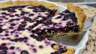 Mustikkapiirakka - Finnish Bilberry/Blueberry Pie Recipe | Auryn Kitchen