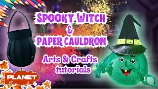 🧙🏼‍♀️ Easy Halloween Crafts For Kids 🎨 Spooky Witch And Paper Cauldron | Fun DIY Activities for Kids