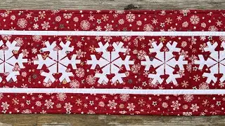 Snow Season Table Runner
