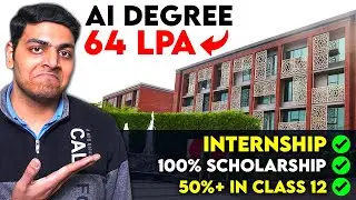 🔥 AI Engineer With 64 LPA Package | Complete Details About 4 Year Degree In AI | 100% Scholarship 😱