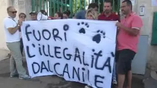 Palermo, protesta animalisti in via Tiro a segno