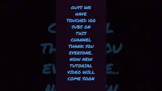 100 subs done