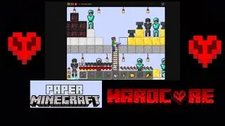 I built an Armory in Paper Minecraft Hardcore