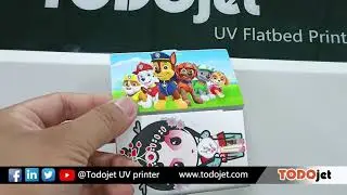Printing to aluminium cardcase with Todojet UV6090 flatbed printer.