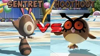 Pokemon battle revolution - Sentret vs Hoothoot