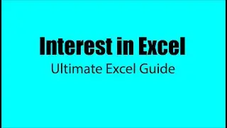 How to Calculate Interest in Excel