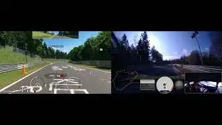 Porsche 911 GT3 Nurburgring lap (GT Sport vs. Real)
