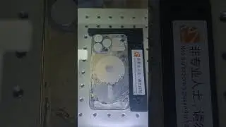 iPhone reparacion cristal trasero. Cristal roto trasero de iPhone. Maquina Laser iPhone