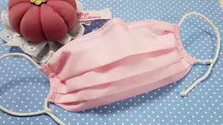 How to make a face mask with elastic fits for the ears