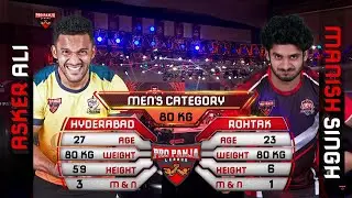 Asker Ali vs Manish Singh | Kiraak Hyderabad vs Rohtak Rowdies | Full Match |2023| Pro Panja League