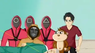 Boss Squid game ketembak!!animasi powtoon