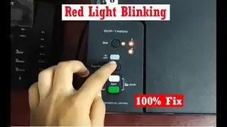 How To Fix Brother DCP T420W Printer Red Light Blinking // Reset Brother DCP T220 & T420W Printer