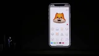 Apple iPhone X Animoji Presentation Joke 2017 Tim Cook
