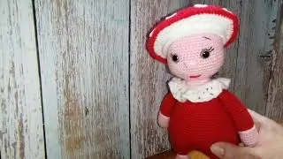 Вязаный Мухомор крючком . Игрушка для ребёнка своими руками.