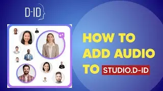 How to add audio to studio.d-id