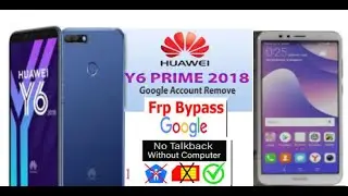 How to bypass google account  Frp on Huawei Y6 Prime 2018 Model ATU-L31 Without PC no TalkBack.